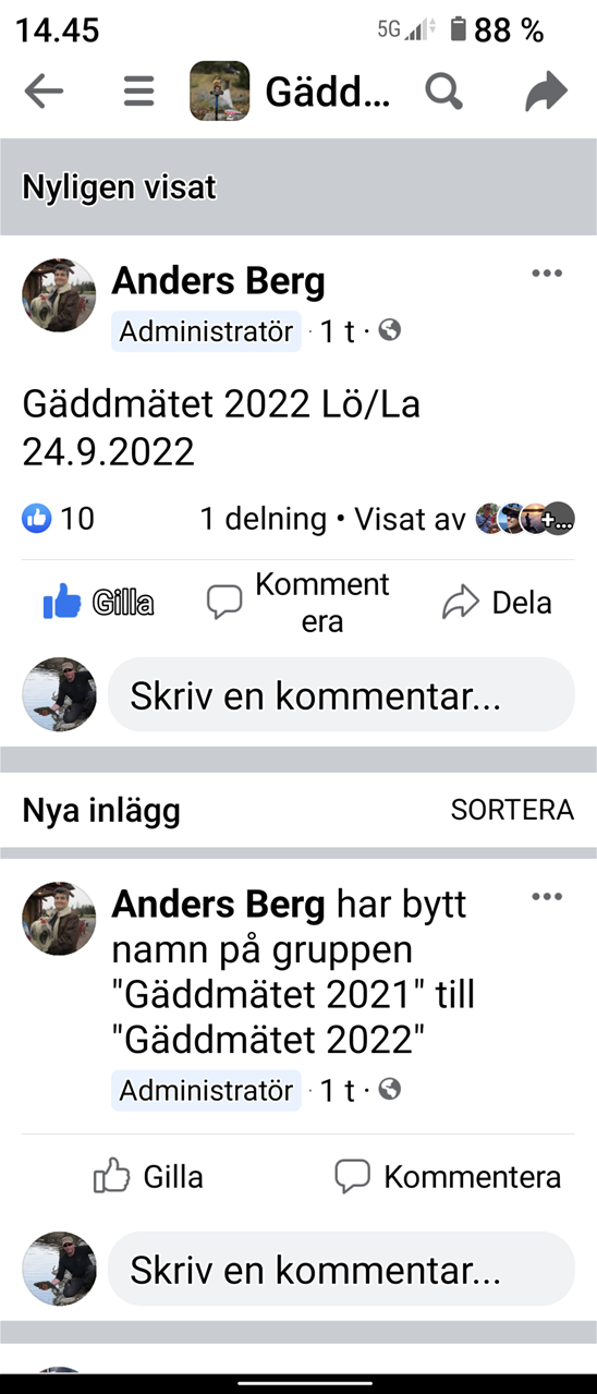 Kom ihåg Gäddmätet på Norra och Södra Vallgrunds fiskevatten.